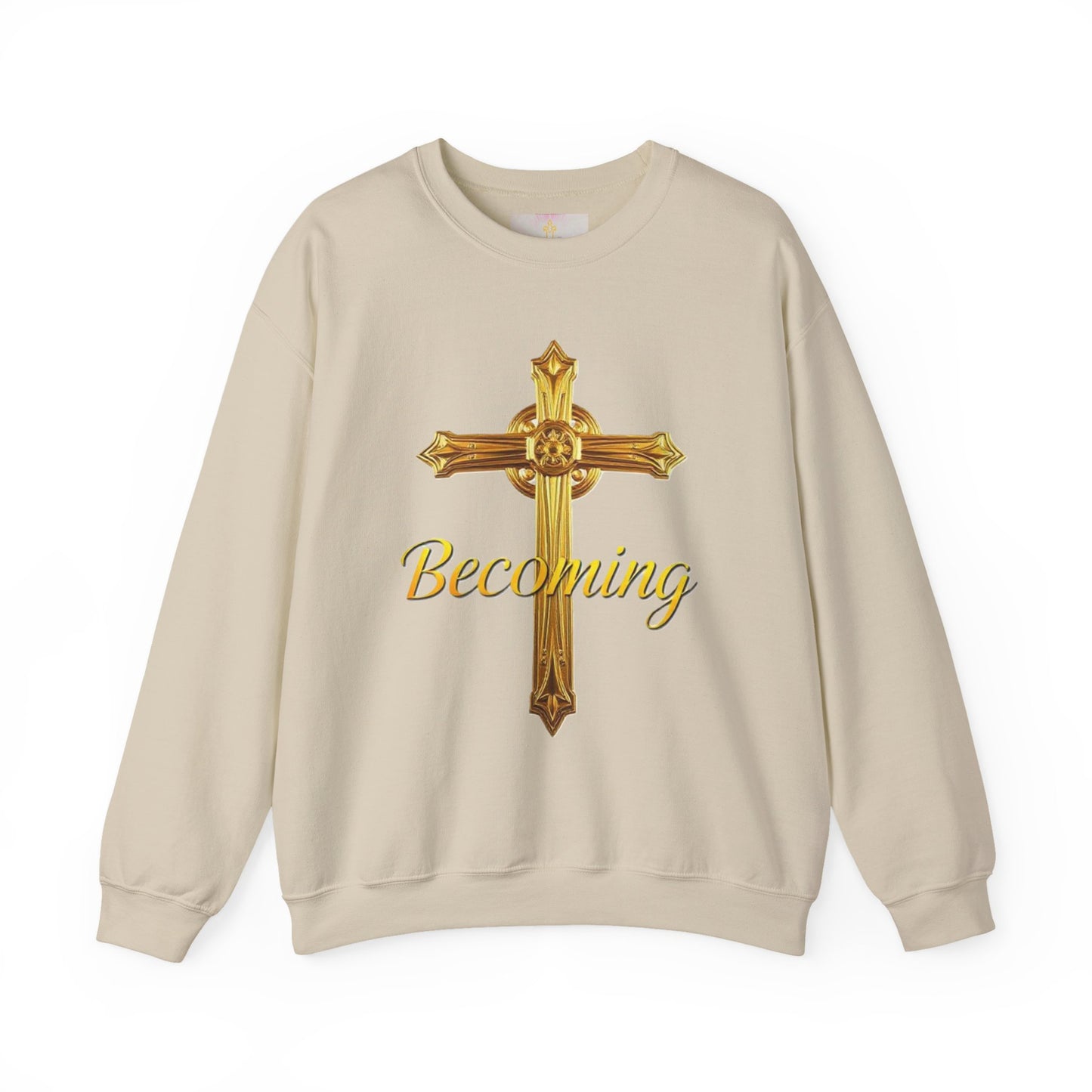 Becoming Men’s Faith Sweatshirt – Dark Lettering (Philippians 1:6)