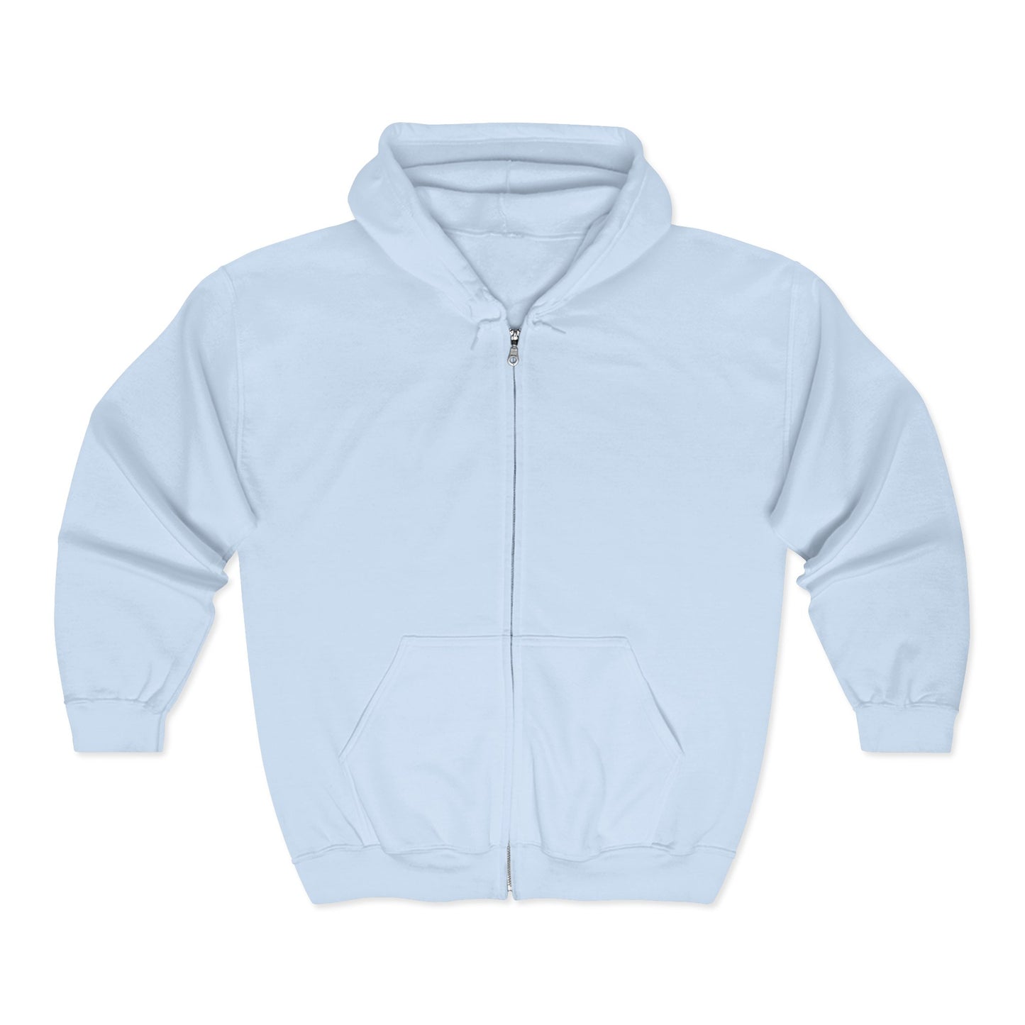 Anchored Journey – Men’s Classic Plain Zip-Up Hoodie (Dark Label)
