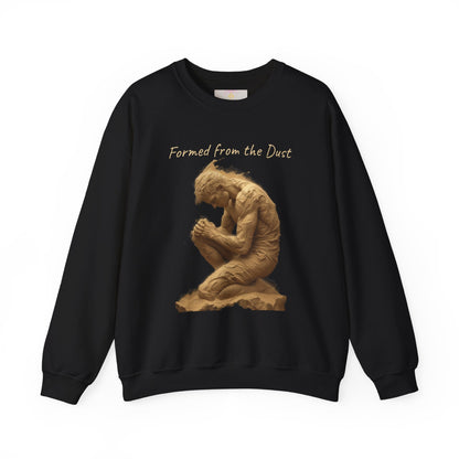 Formed from the Dust (Light Lettering) | Men’s Christian Sweatshirt with Genesis 2:7