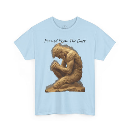 Formed from the Dust | Men’s Christian T-Shirt with Genesis 2:7 (Dark Lettering)