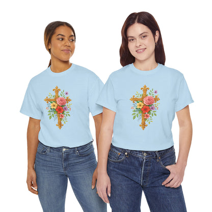 Floral Cross Tee - Women's Christian Apparel