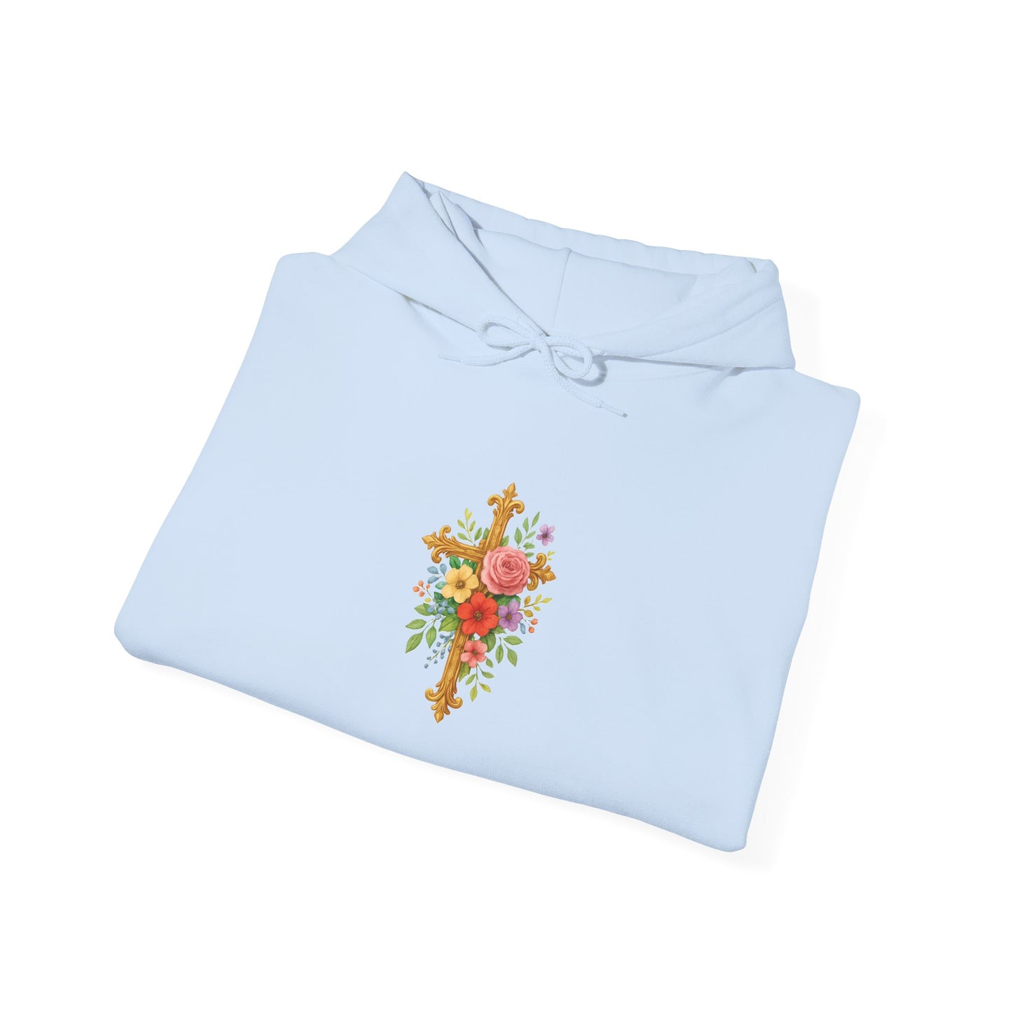 Floral Cross Women’s Christian Hoodie