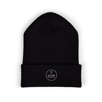 Divine Inspirings Cuffed Beanie – White Logo Edition