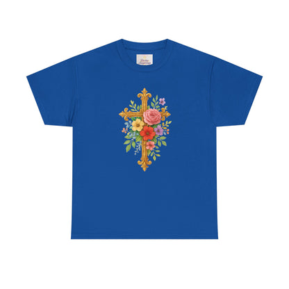 Floral Cross Tee - Women's Christian Apparel
