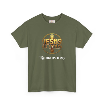 Jesus Is Lord / He Is Risen Christian Tee – Men’s Bold Faith Statement (White Lettering)