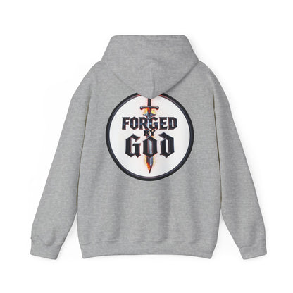 Forged by God Men’s Christian Hoodie – Strength & Faith Sweatshirt