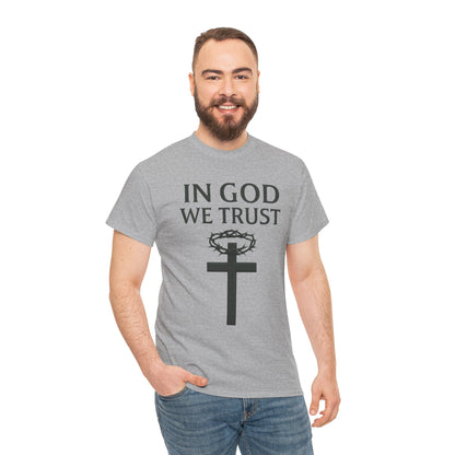 In God We Trust (Crown of Thorns) – Men’s Christian Tee