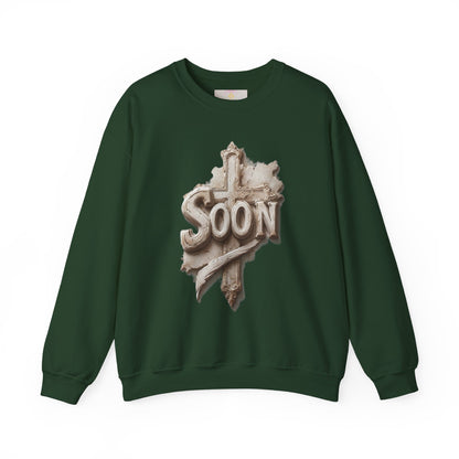 “Soon” Cross Women’s Sweatshirt – Wrapped in Hope