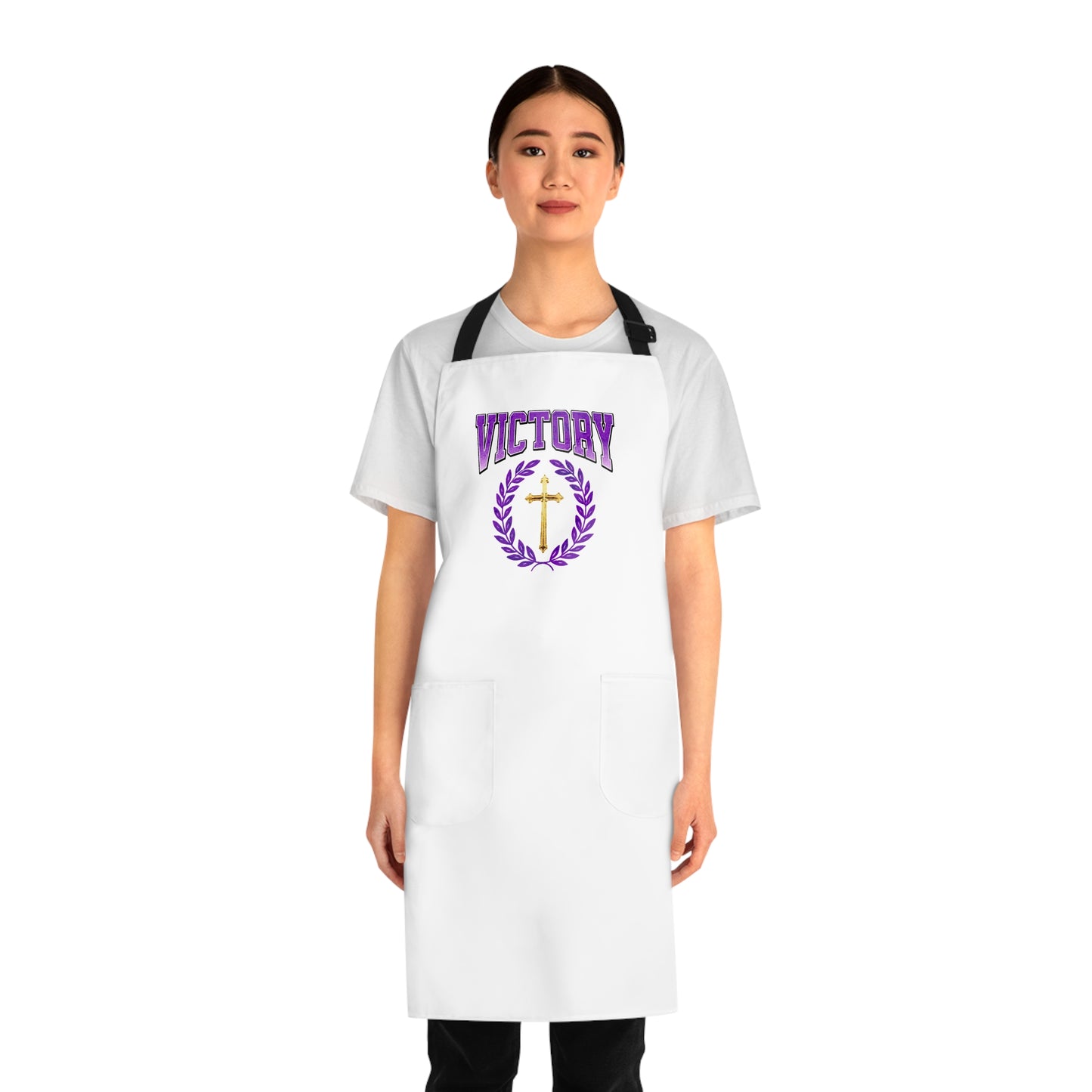Victory in Christ Inspirational Apron for Christian Crafters & Bakers