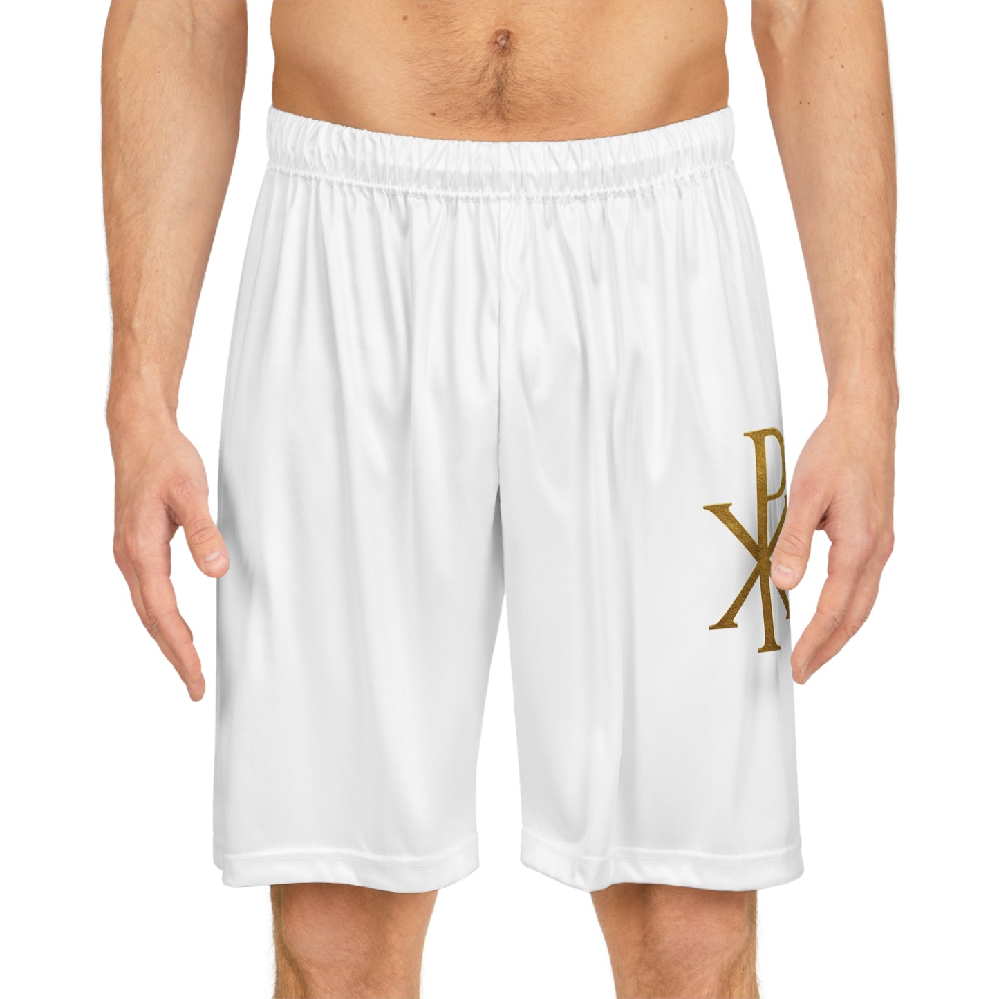 Men’s Chi Rho Basketball Shorts – Faith-Inspired Performance & Comfort