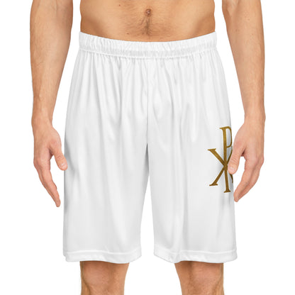 Men’s Chi Rho Basketball Shorts – Faith-Inspired Performance & Comfort