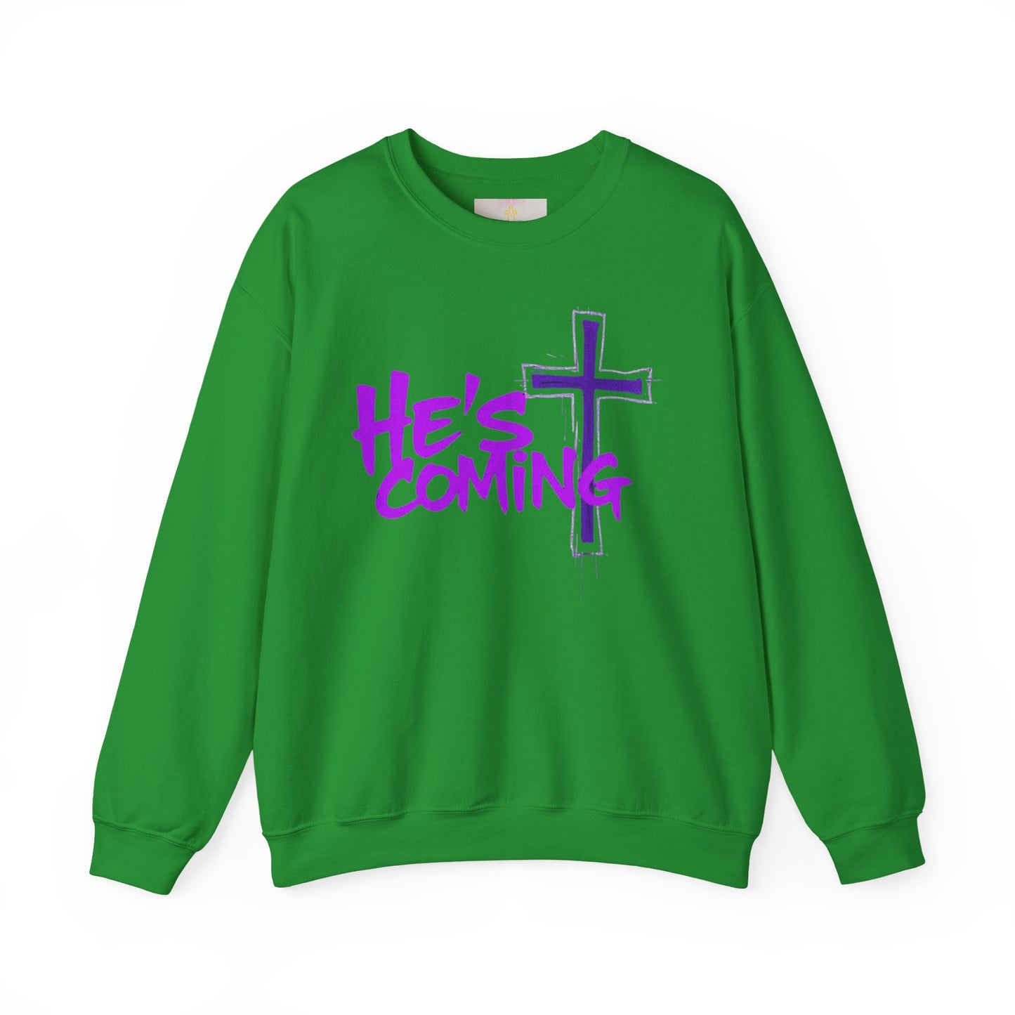 “He’s Coming” Men’s Christian Sweatshirt – Bold Prophetic Streetwear