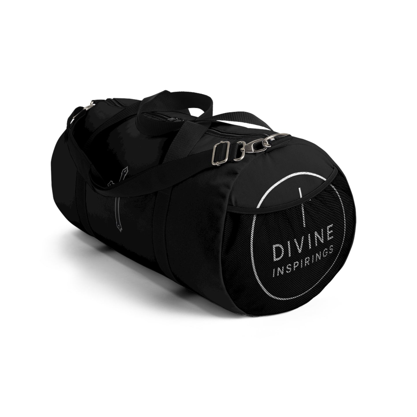 Divine Strength Duffle Bag in Black – Carry the Cross with Purpose
