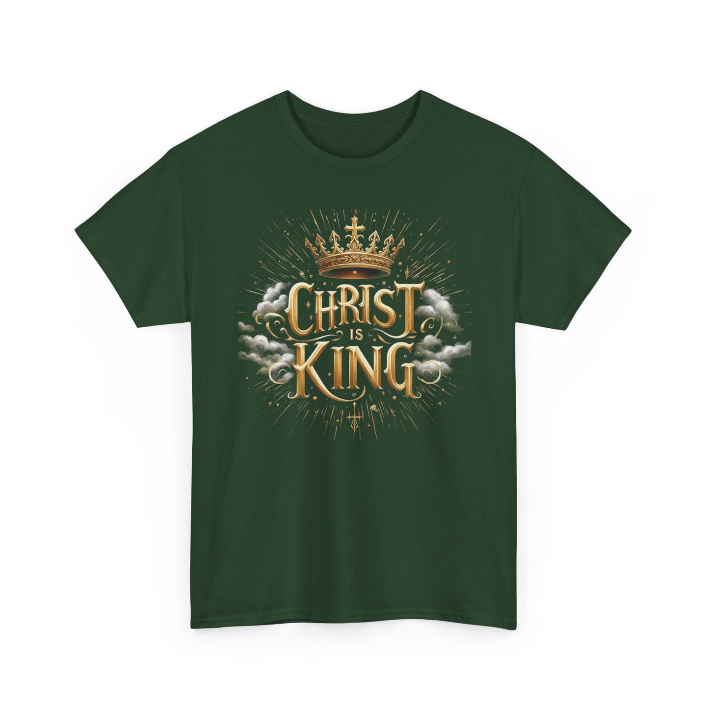 Christ is King Crowned - Men's Christian T-Shirt