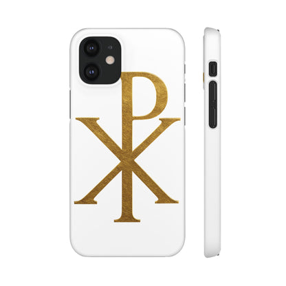 White Chi Rho Snap Case for iPhone – The Way, Truth & Life