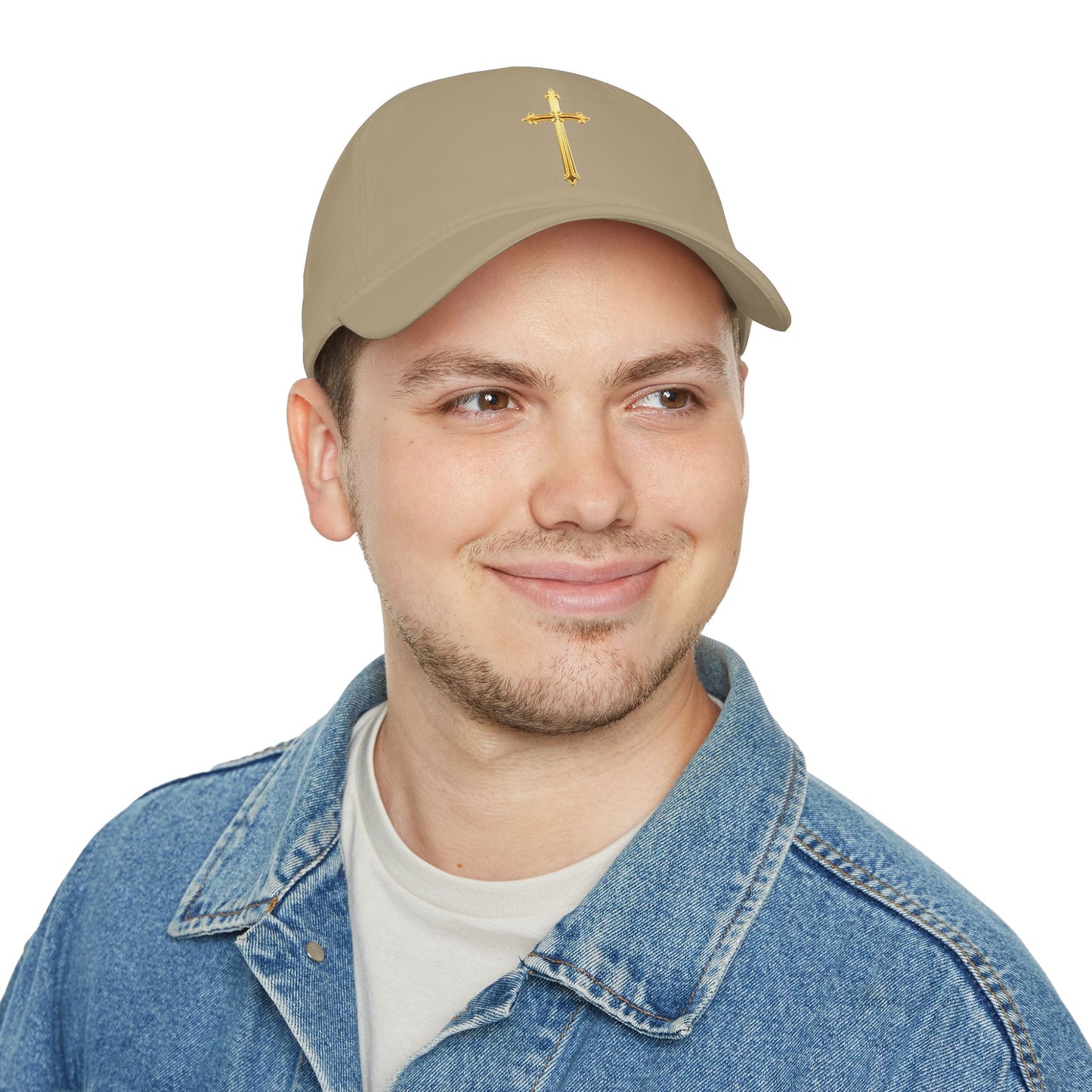 Gold Cross Baseball Cap – Faith-Inspired Adjustable Hat