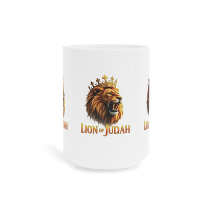 Lion of Judah Crowned Mug – Strength & Majesty in Christ