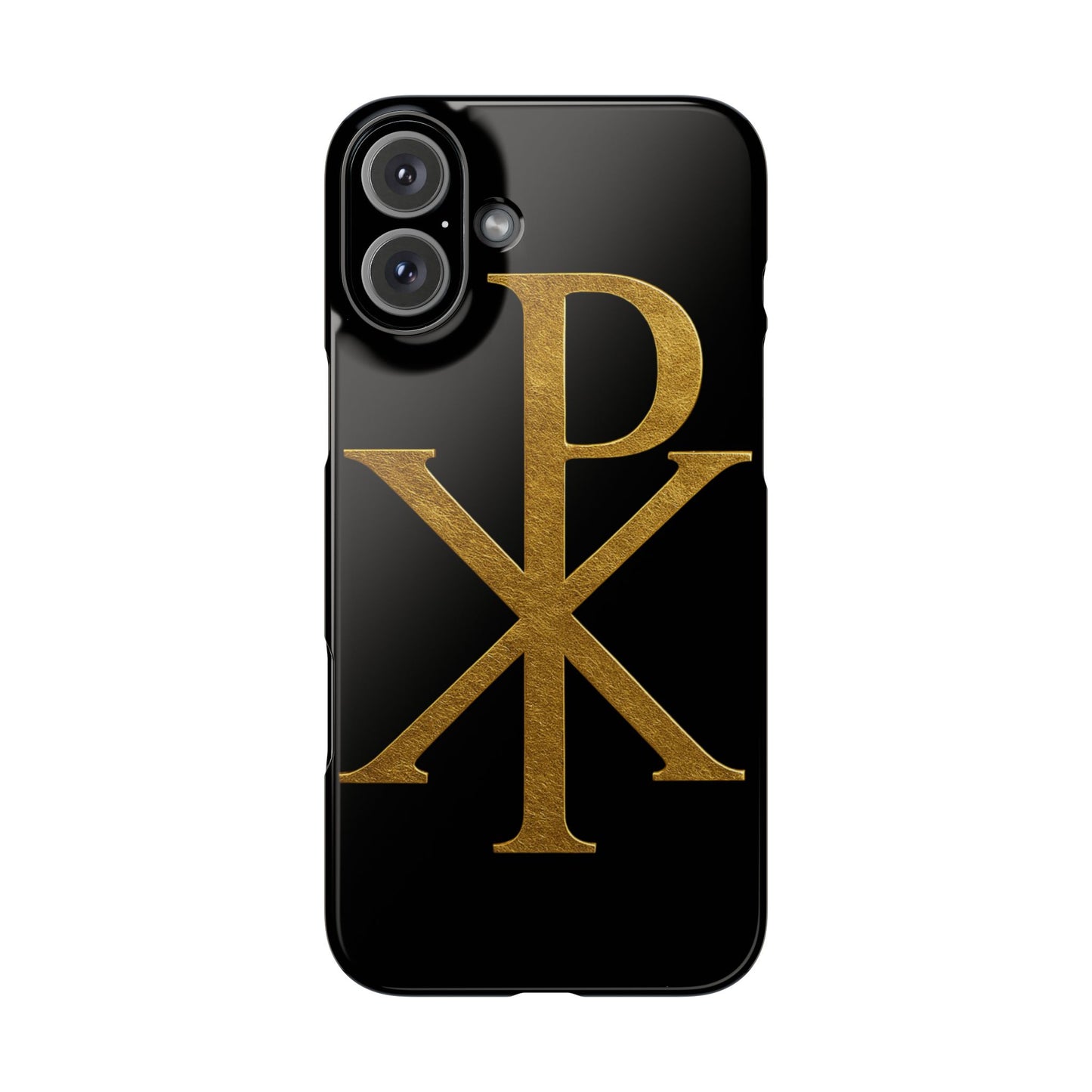 Black Chi Rho Snap Case for iPhone – The Way, Truth & Life