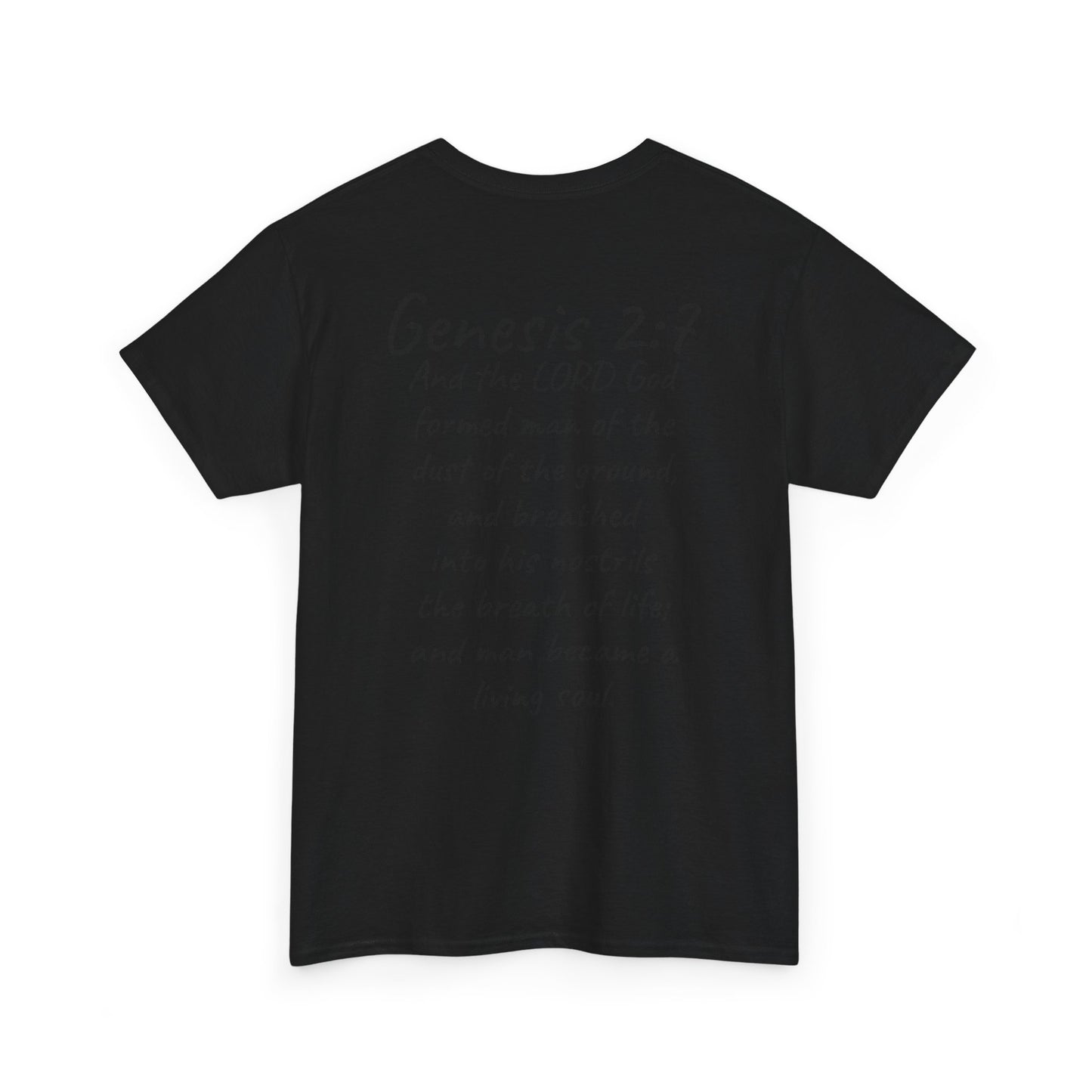 Formed from the Dust | Men’s Christian T-Shirt with Genesis 2:7 (Dark Lettering)