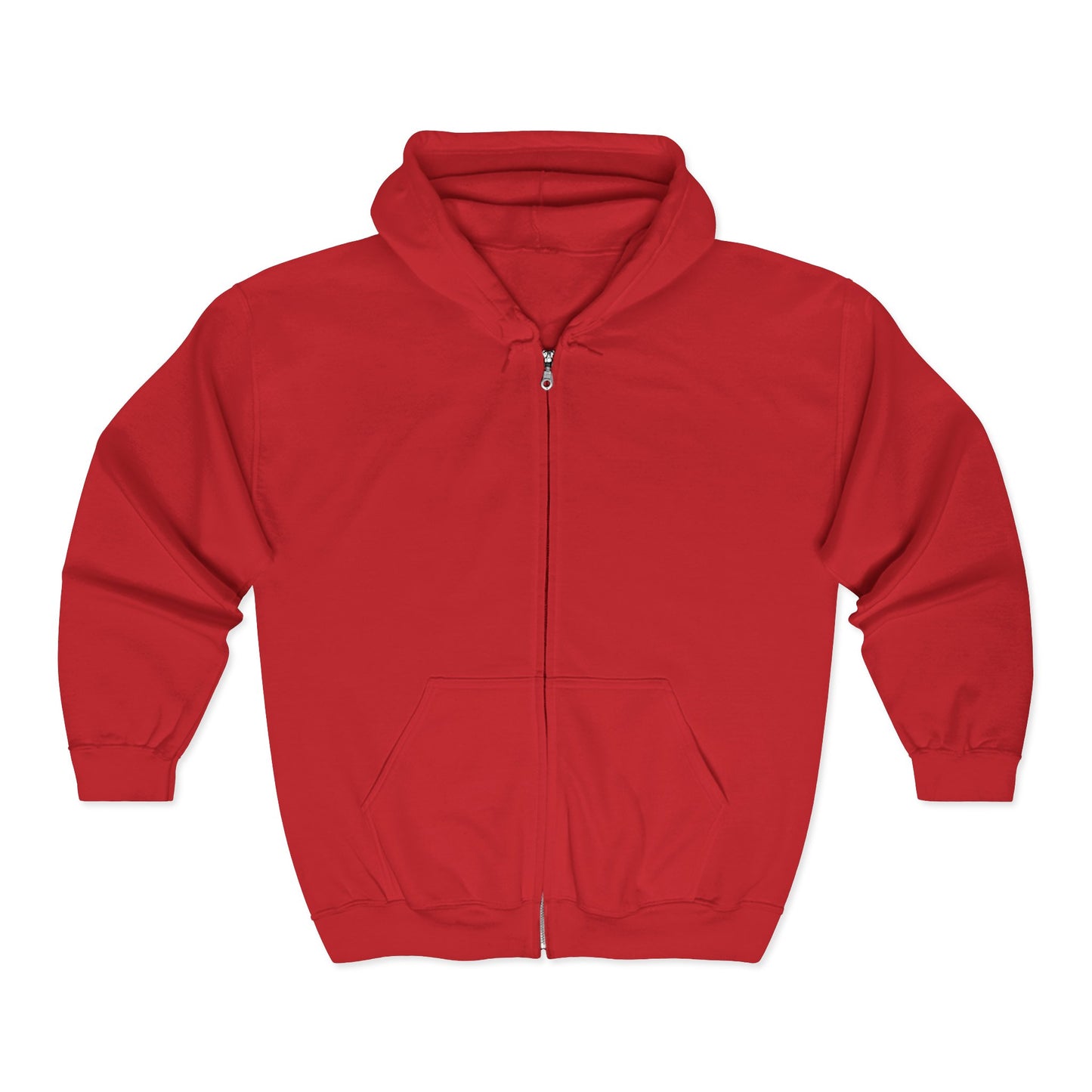 Anchored Journey – Men’s Classic Plain Zip-Up Hoodie (Dark Label)