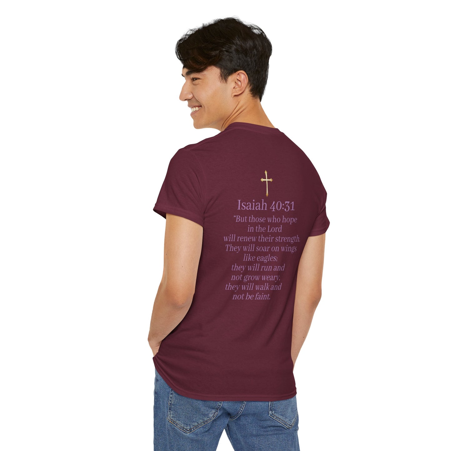 Men’s “Hope” Tee – Bold Scripture Design | Isaiah 40:31