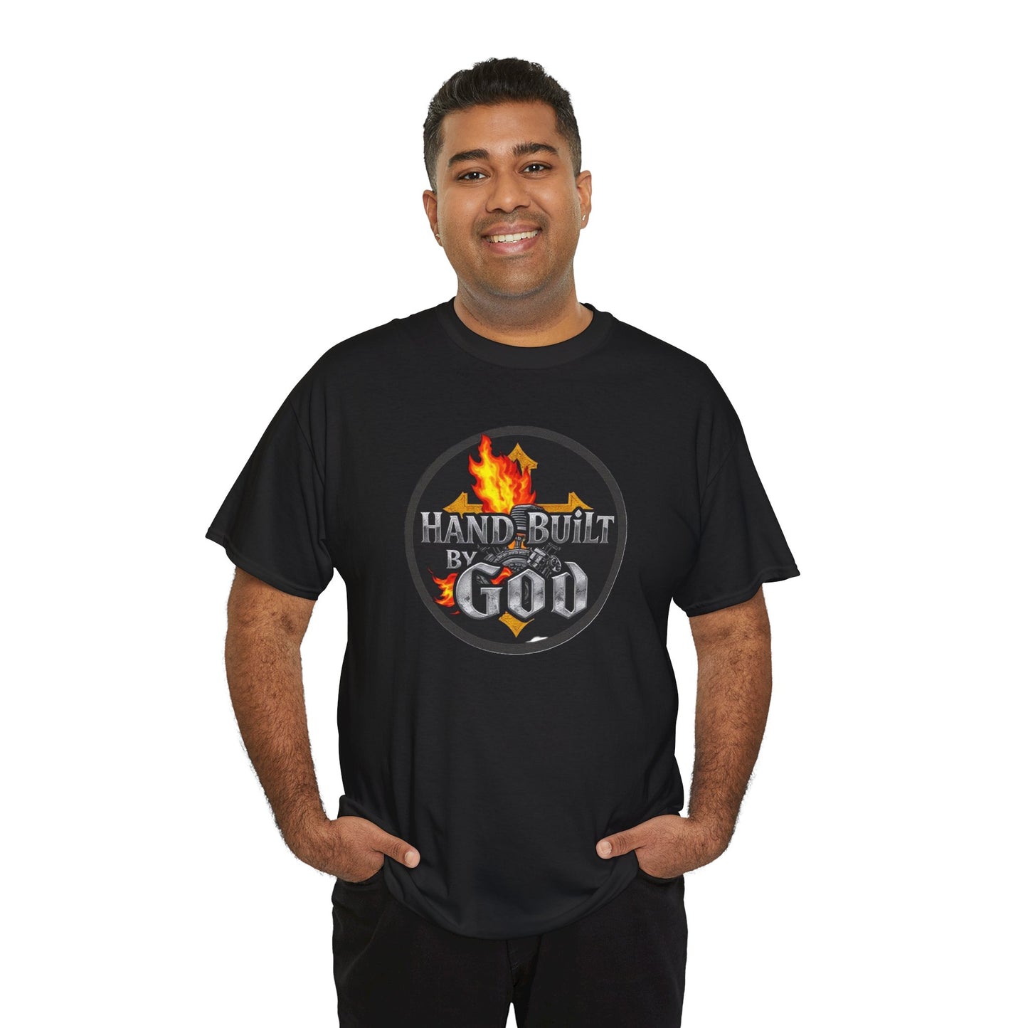 Hand Built By God - Men's Christian T-Shirt