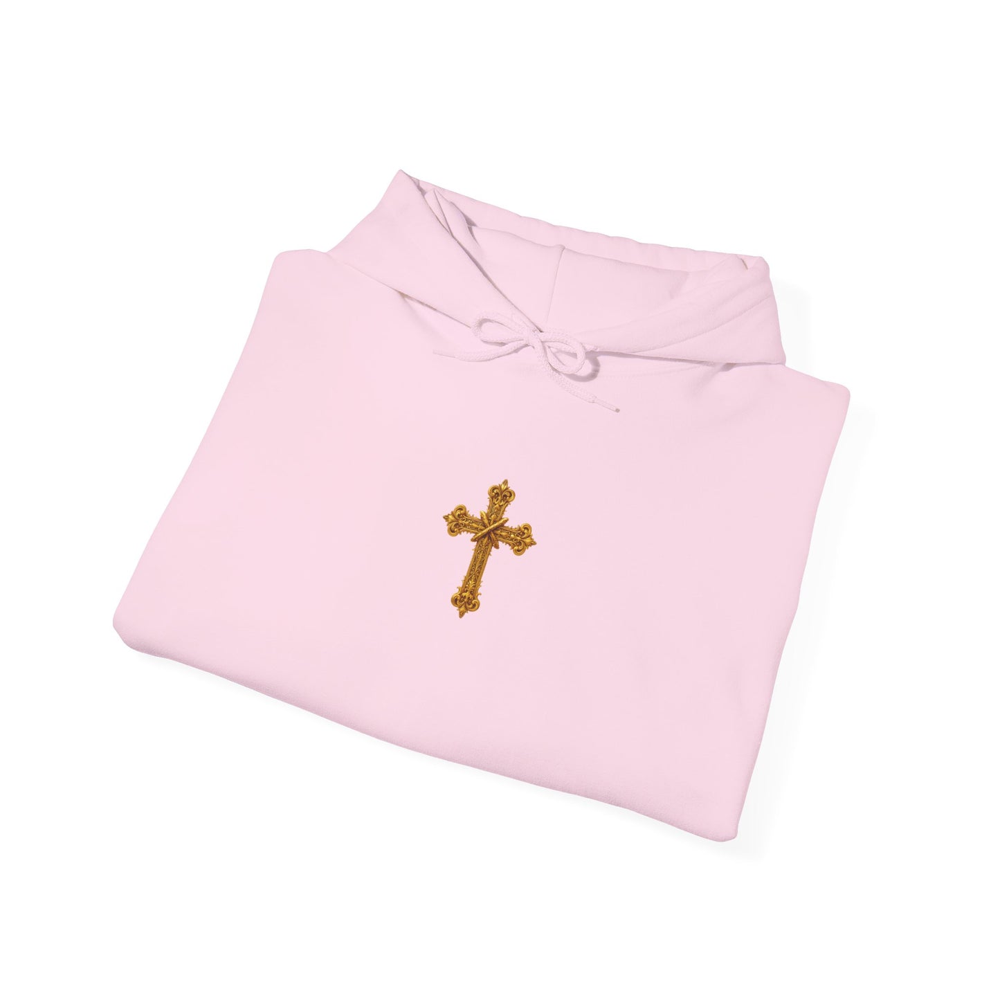 In God We Trust (Gold) - Women's Christian Hoodie with Golden Cross