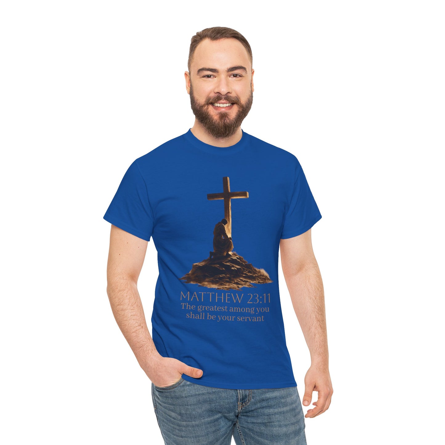 Humble Servant - Men's Christian T-Shirt (Front Design)