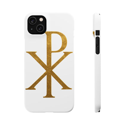 White Chi Rho Snap Case for iPhone – The Way, Truth & Life