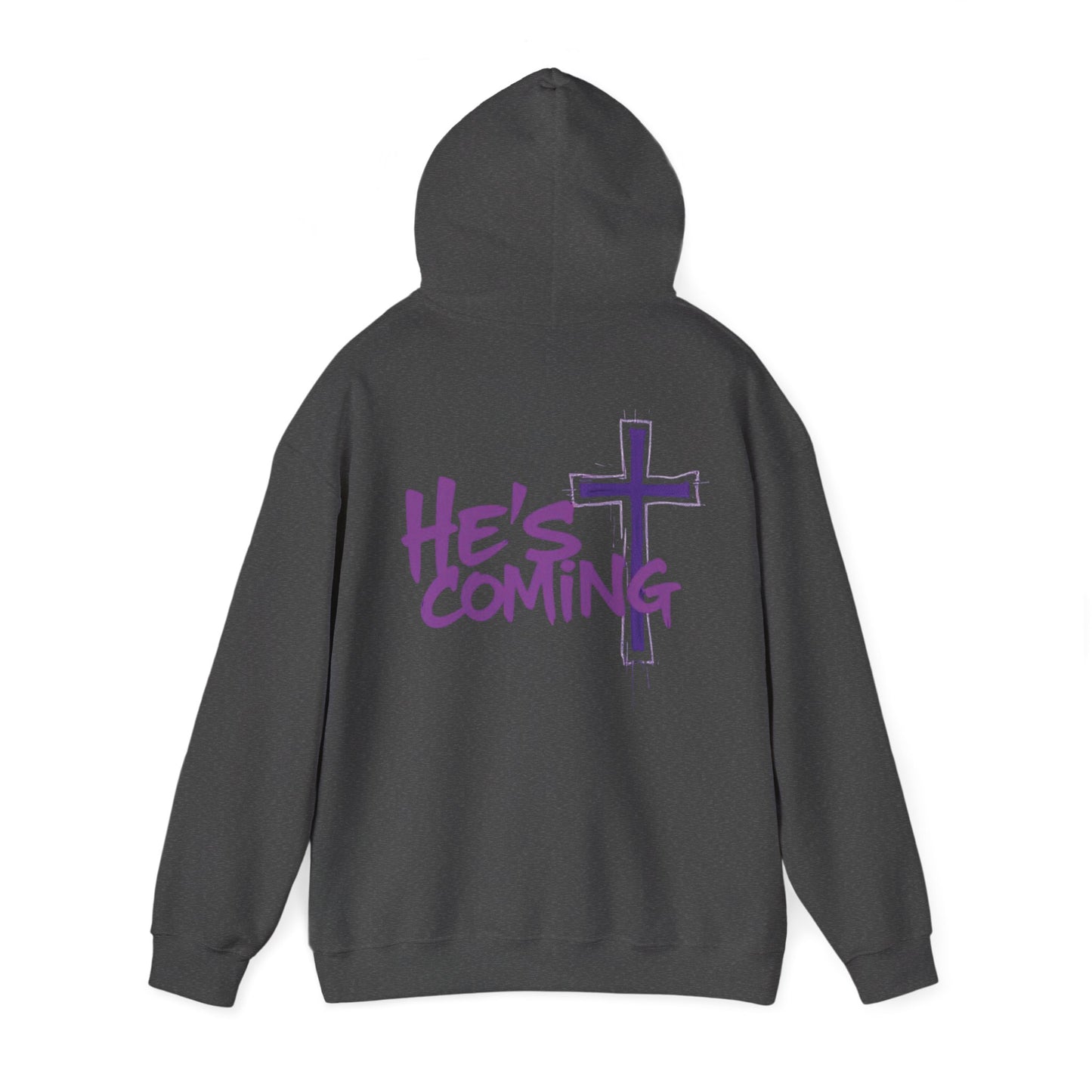 Prophetic “He’s Coming” Men’s Hoodie – Bold Christian Streetwear