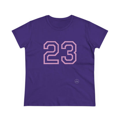 Psalm 23 Women’s Tee – Inspired Sports-Style Shirt (Pink Numbering)