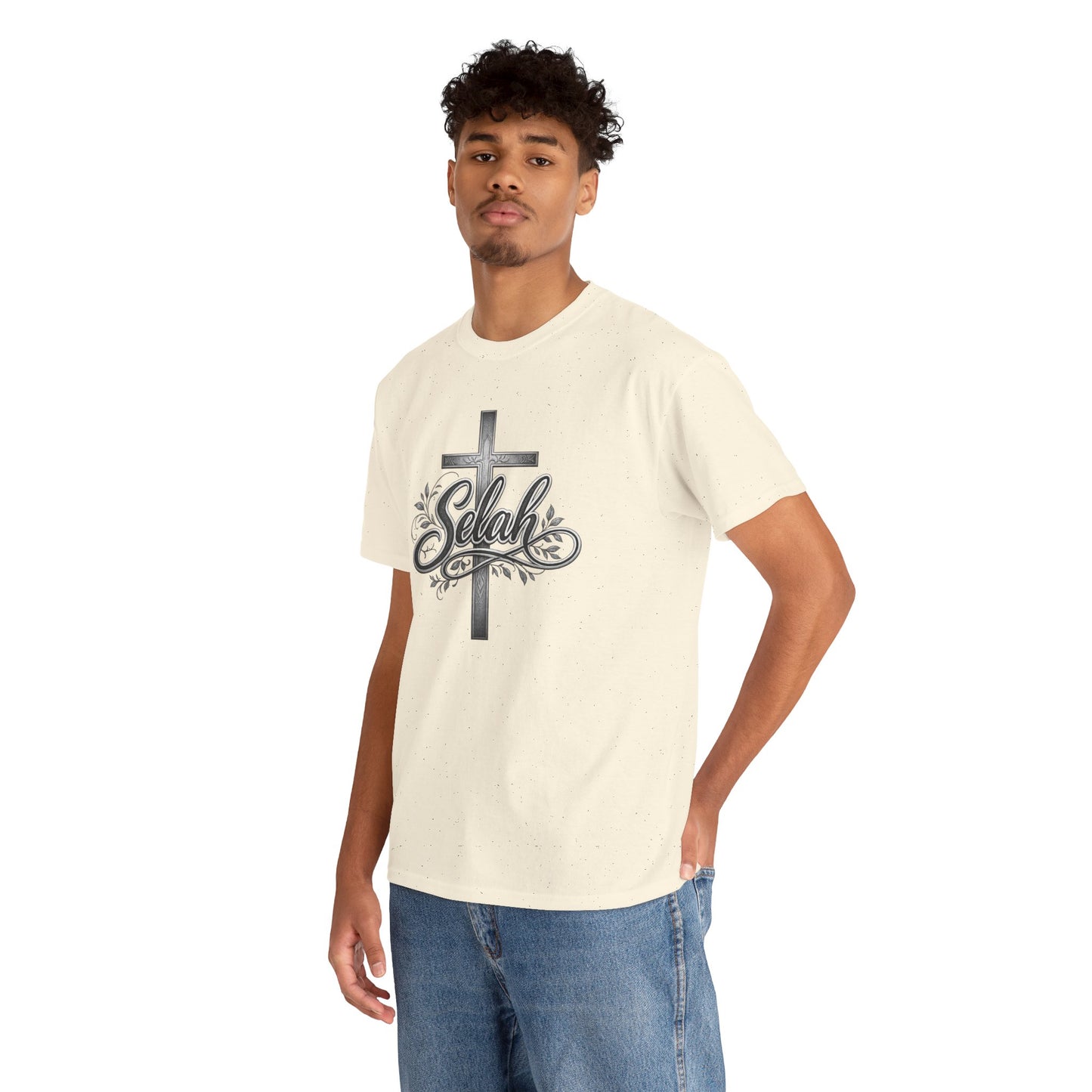 Selah Cross Tee — Men's Christian T‑Shirt