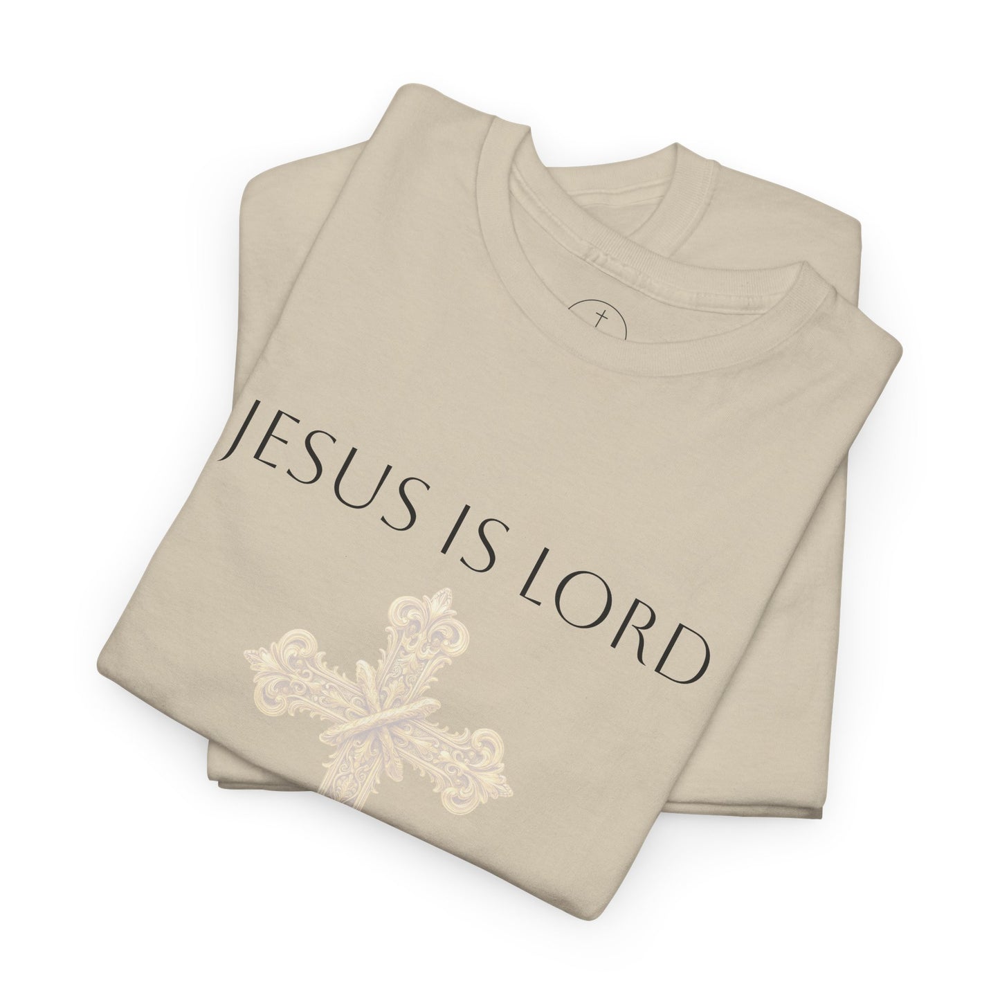 Jesus Is Lord – Men’s  Christian Tee (Dark Lettering)