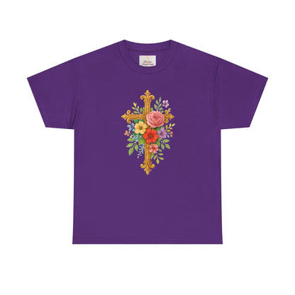 Floral Cross Tee - Women's Christian Apparel
