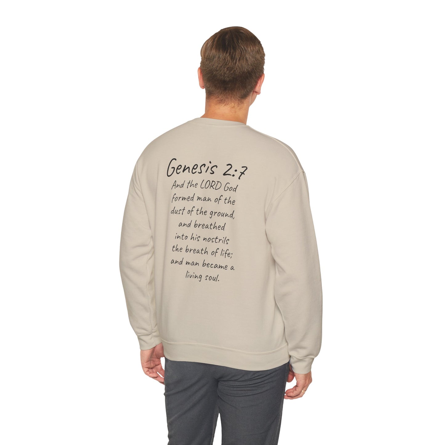 Formed from the Dust (Dark Lettering) - Men’s Christian Sweatshirt