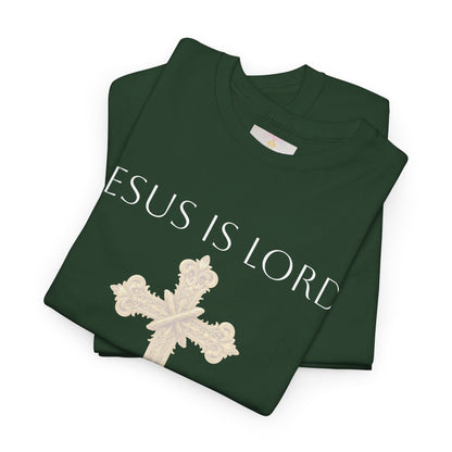 Jesus is Lord - Christian Women's Tee (White Lettering)