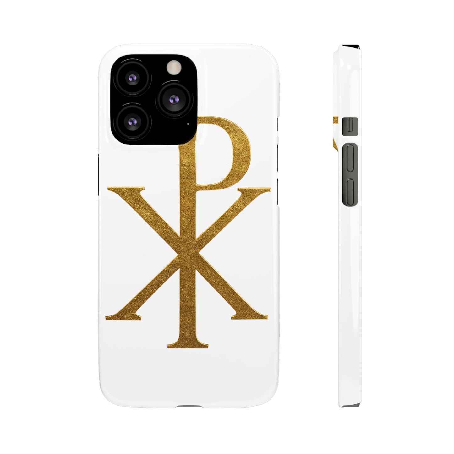 White Chi Rho Snap Case for iPhone – The Way, Truth & Life