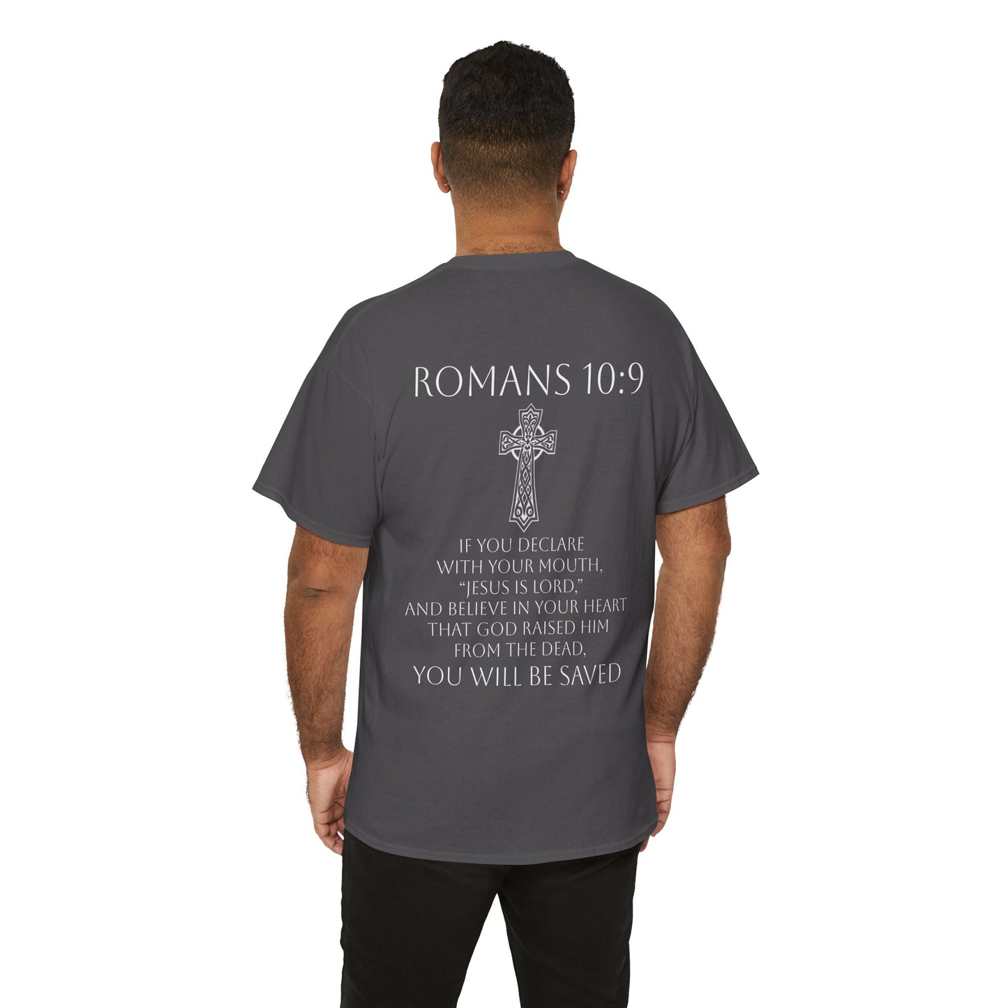 Jesus Is Lord – Men’s Christian Tee (White Lettering)
