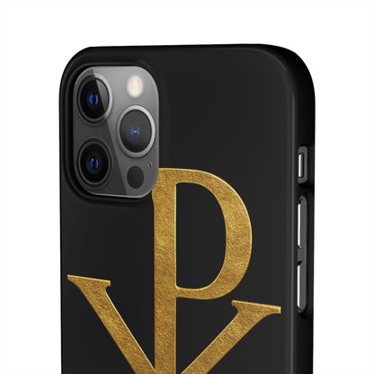Black Chi Rho Snap Case for iPhone – The Way, Truth & Life