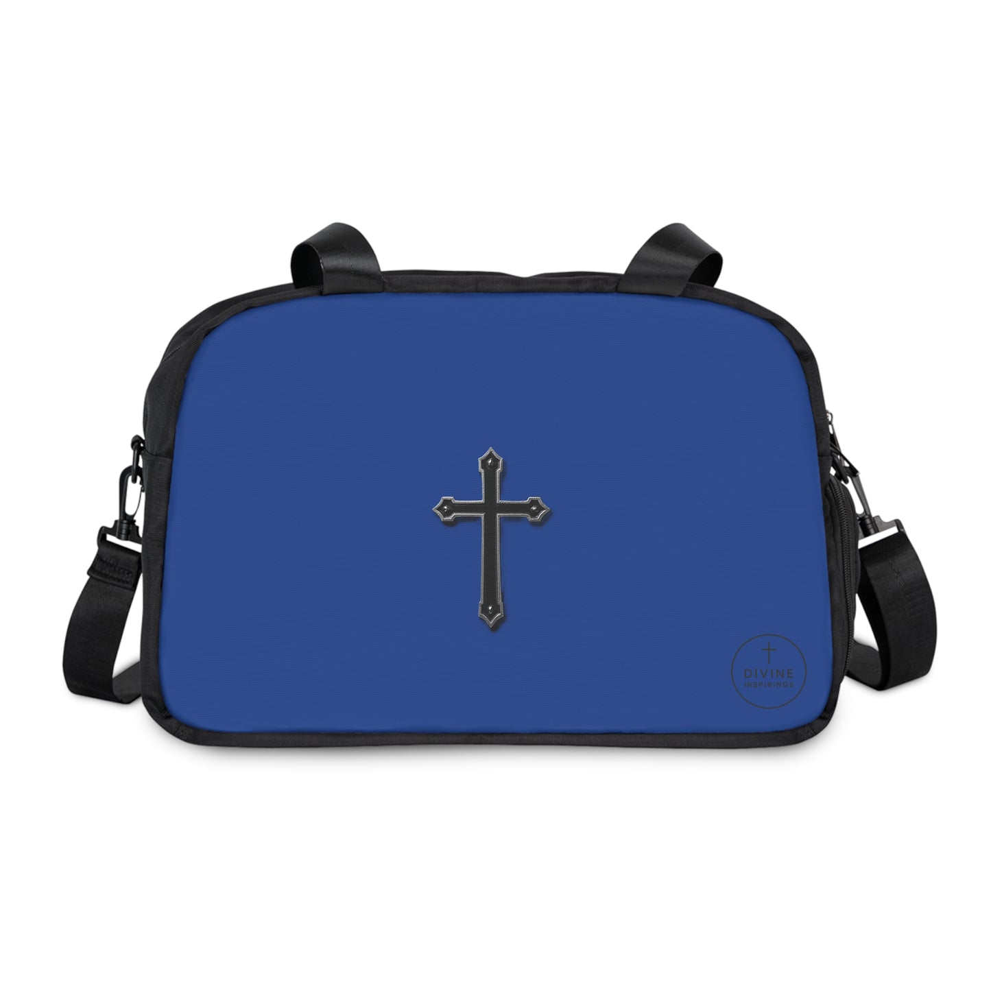 Divine Strength Fitness Bag in Blue – Faith in Motion