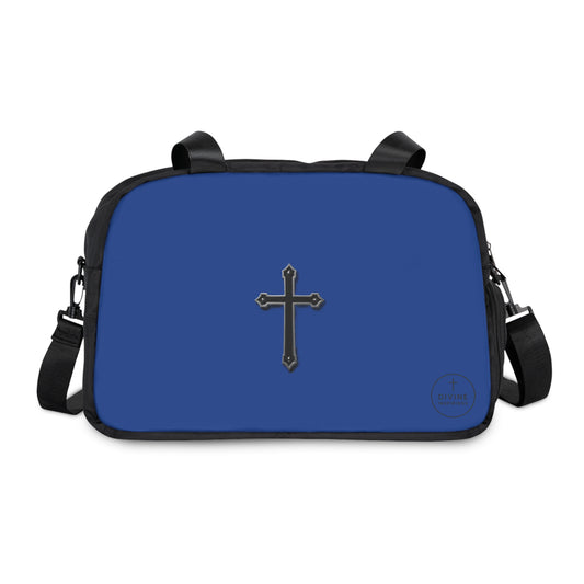 Divine Strength Fitness Bag in Blue – Faith in Motion