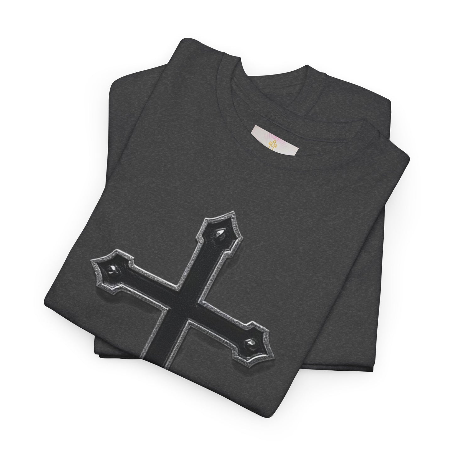 Warrior’s Cross Men’s Christian T-Shirt – Black Cross | Ephesians 6:11