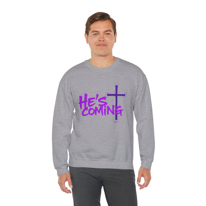 He’s Coming - Men’s Bold Christian Sweatshirt