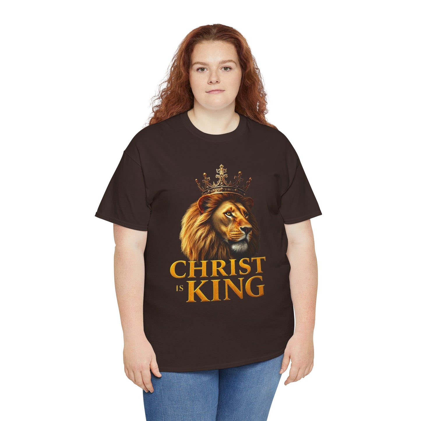 Christ Is King – Lion & Cross Women’s Christian Tee