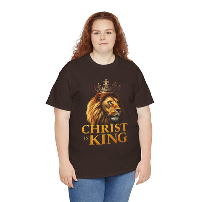 Christ Is King – Lion & Cross Women’s Christian Tee