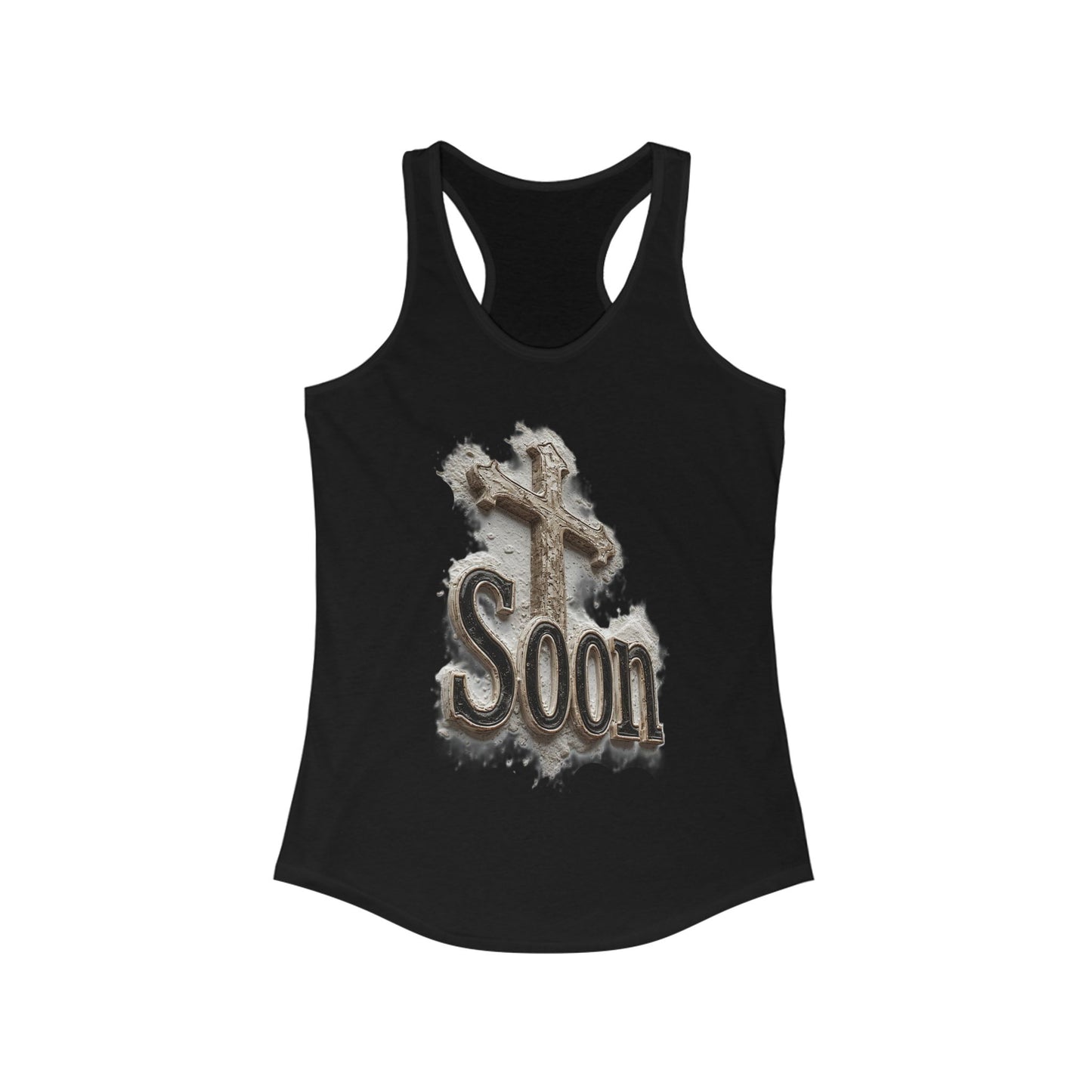 Christian Women’s Racerback Tank – Soon Cross Tank