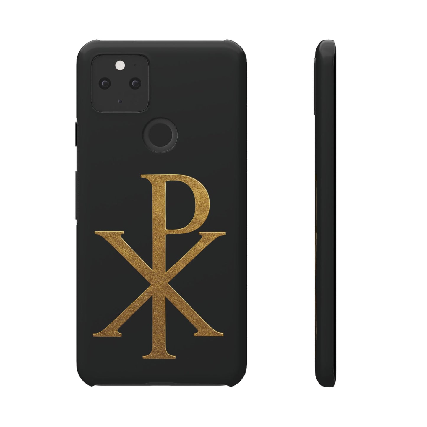 Black Chi Rho Snap Case for Google Pixel 5 – The Way, Truth & Life