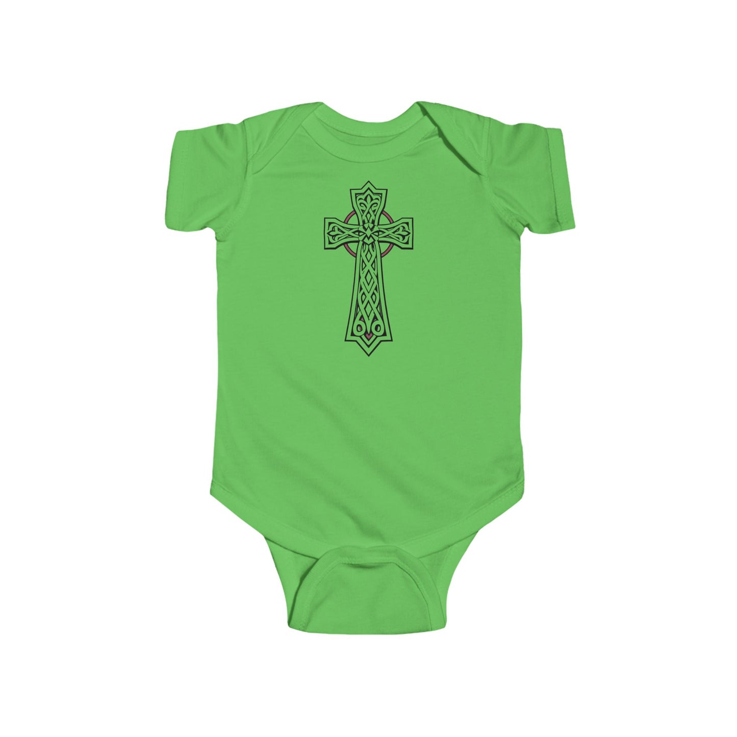 Little Light of Faith – Short Sleeve Infant Onesie with Celtic Cross