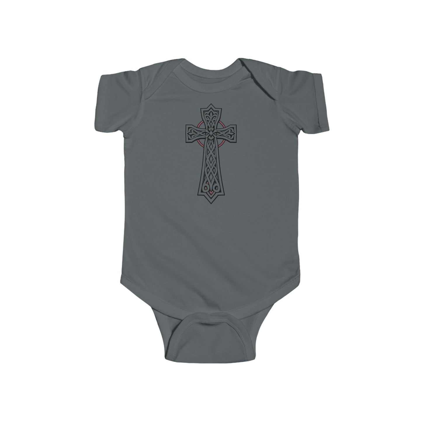 Little Light of Faith – Short Sleeve Infant Onesie with Celtic Cross
