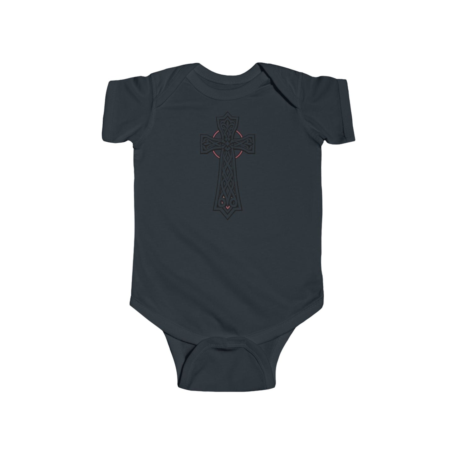 Little Light of Faith – Short Sleeve Infant Onesie with Celtic Cross